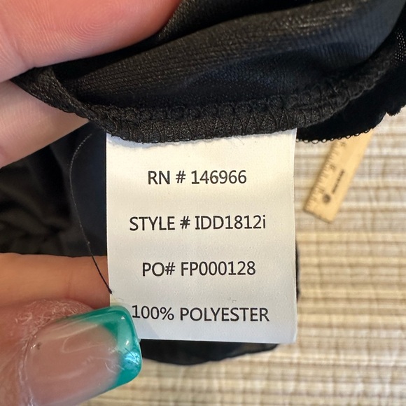 Crystal Doll Empire Waist Mint Green And Black Dress, Size M - Picture 10 of 11